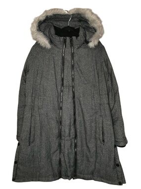 XL Extra Large Thyme Maternity Down Filled Convertible Grey Puffer Parka Coat